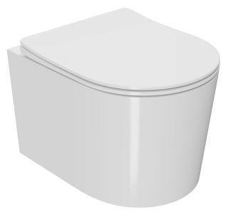 Подвесной унитаз Point Веста PN41701 безободковый белый